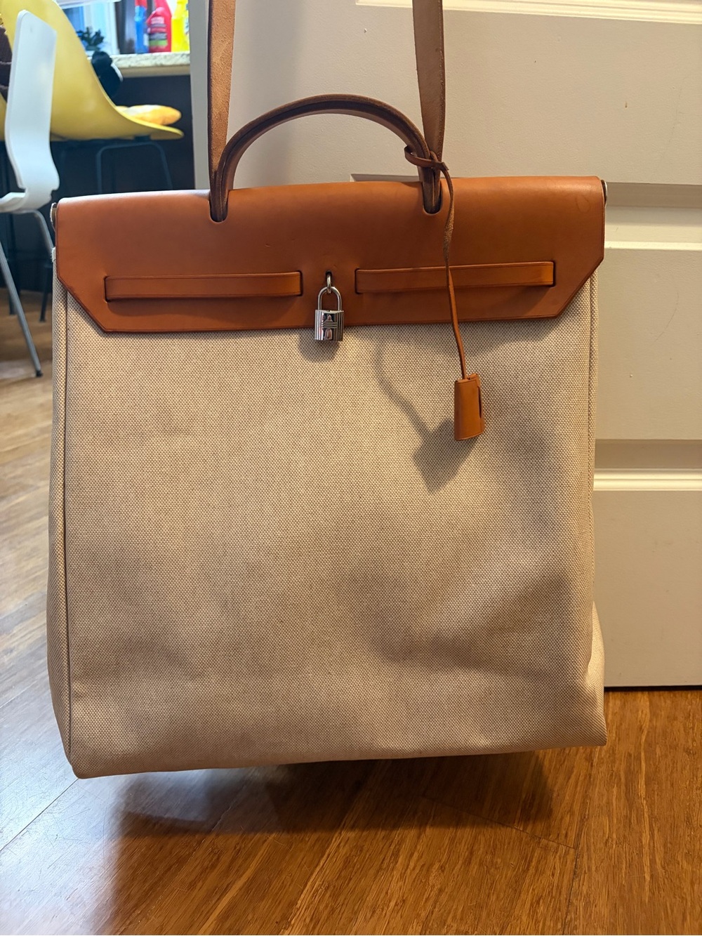 Hermes Vintage Herbag with extra bag